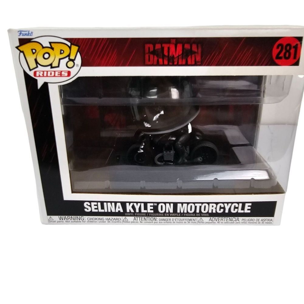 New NIB Funko Pop! Selina Kyle on Motorcycle #281 from The Batman
